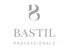 A black and white logo of bastil professionals