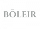A black and white image of the word boleir.
